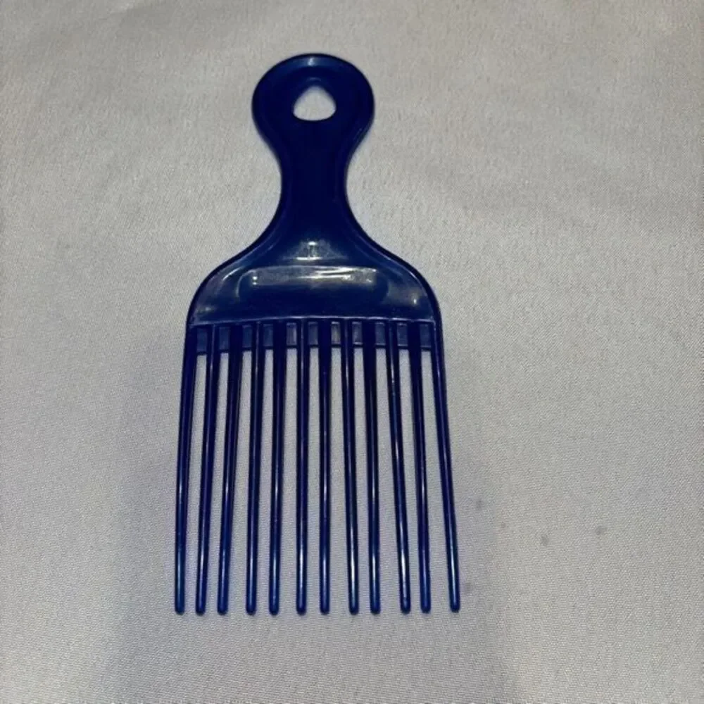 Vintage Conair 80-90s Purple‎ Blue Glitter Comb Texture Plastic Lift